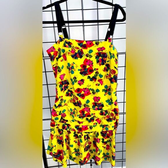 Rachel Roy Garden Party Drop Waist Sleeveless Floral Dress NWT - Picture 1 of 8